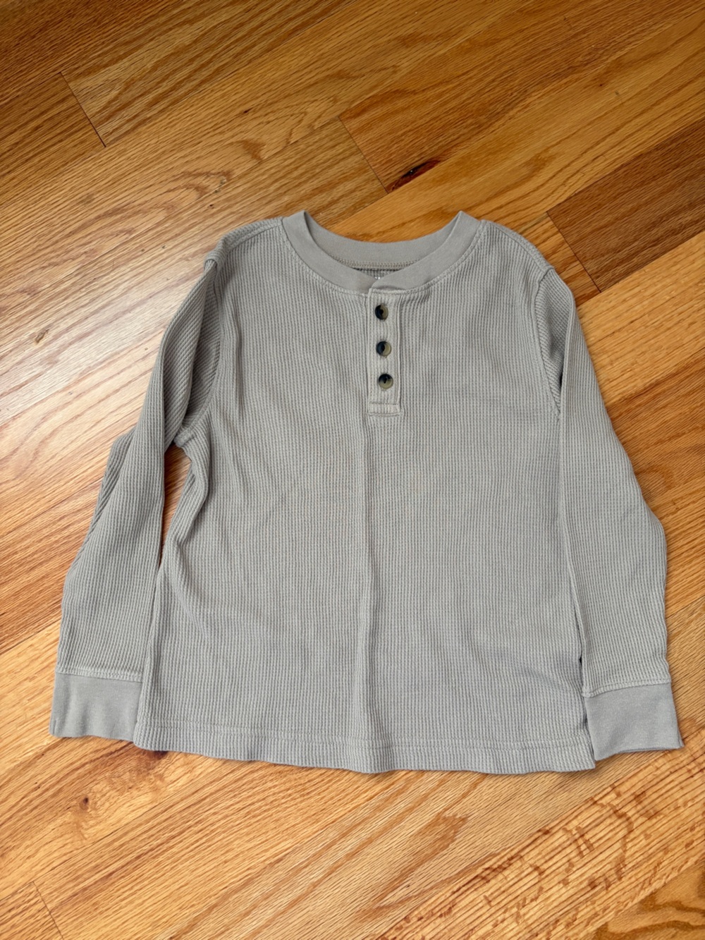 Old Navy Boy’s Crewneck Waffle Henley Sweater - Beige